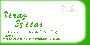 virag szitas business card